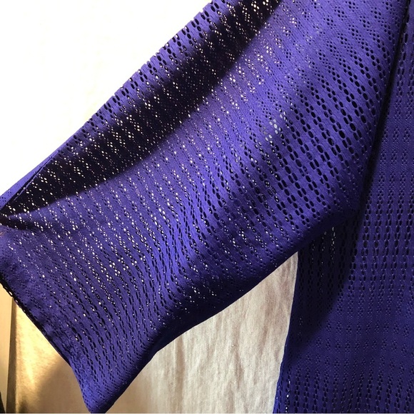 O’Neill bright blue swim cover up oversized stretchy mesh XS/S - Picture 2 of 6